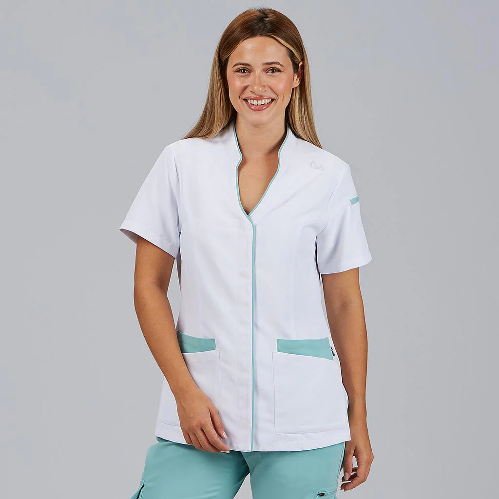 BLUSA MUJER ABIERTA CUELLO MAO M/C YLENA - Image 2