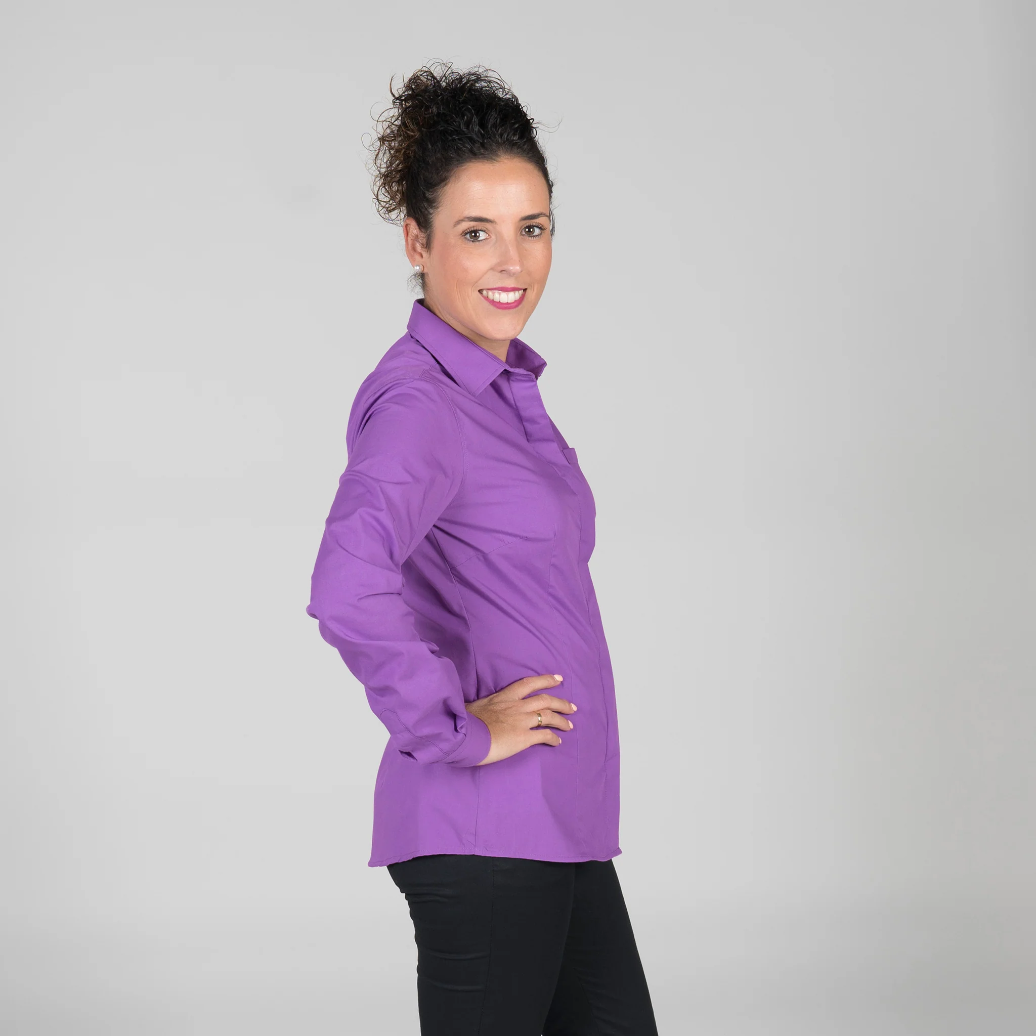 BLUSA MUJER BOTON OCULTO M/L - Image 30