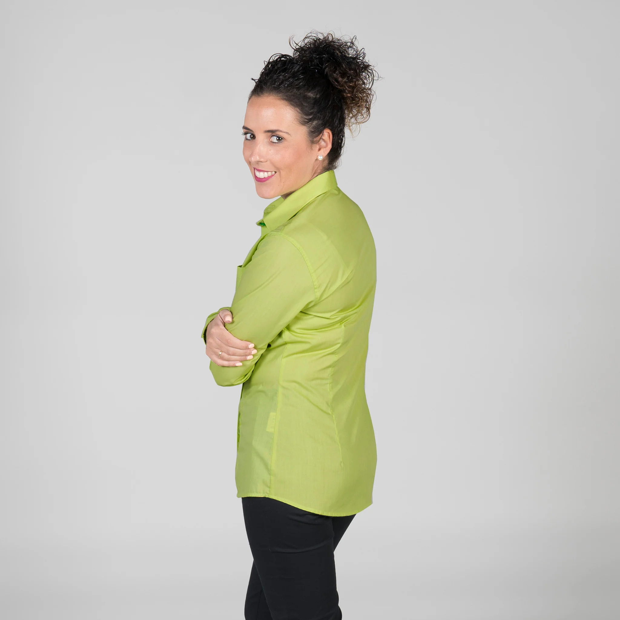 BLUSA MUJER BOTON OCULTO M/L - Image 4