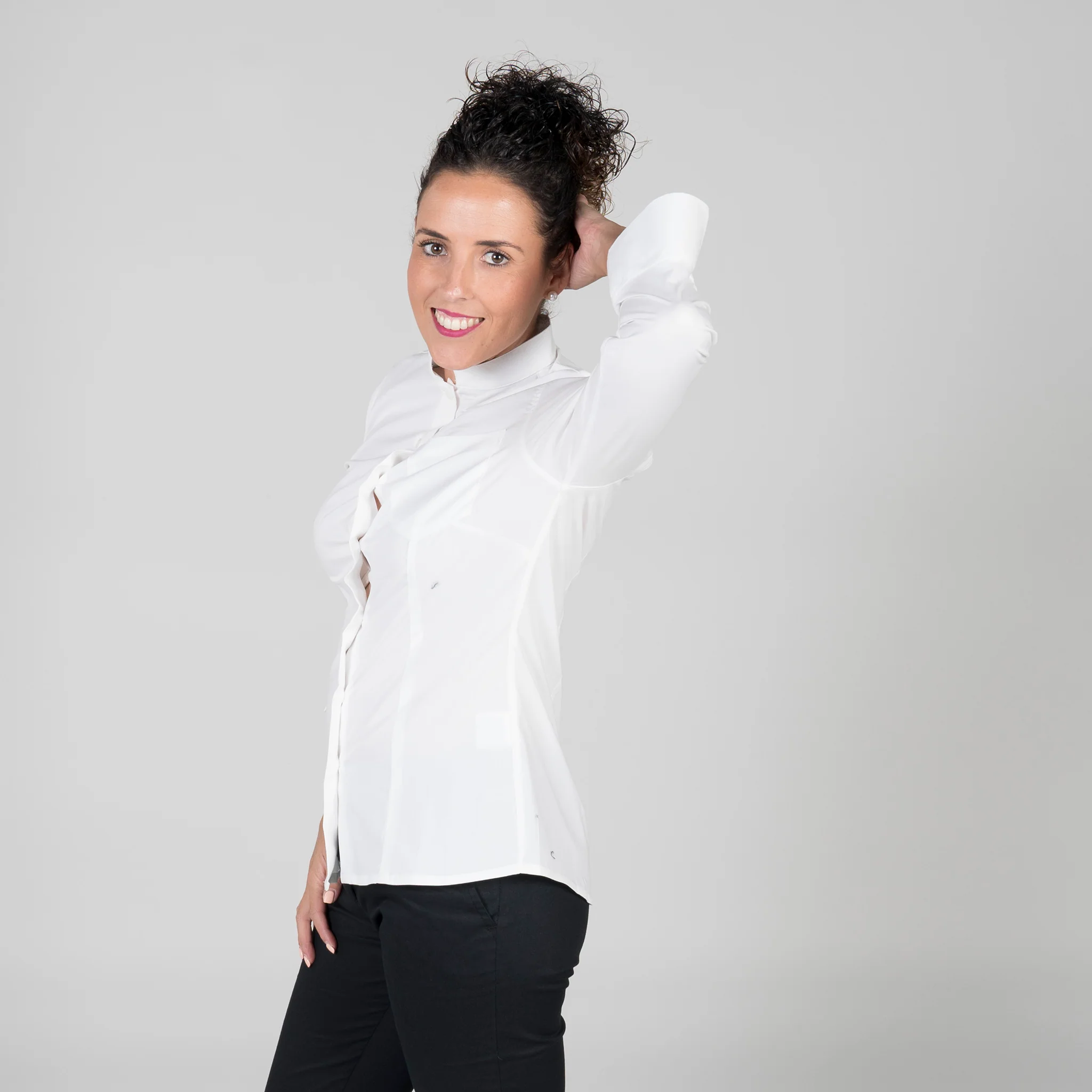 BLUSA MUJER C/MAO MANGA 3/4 ALGODON ELASTICO - Image 4