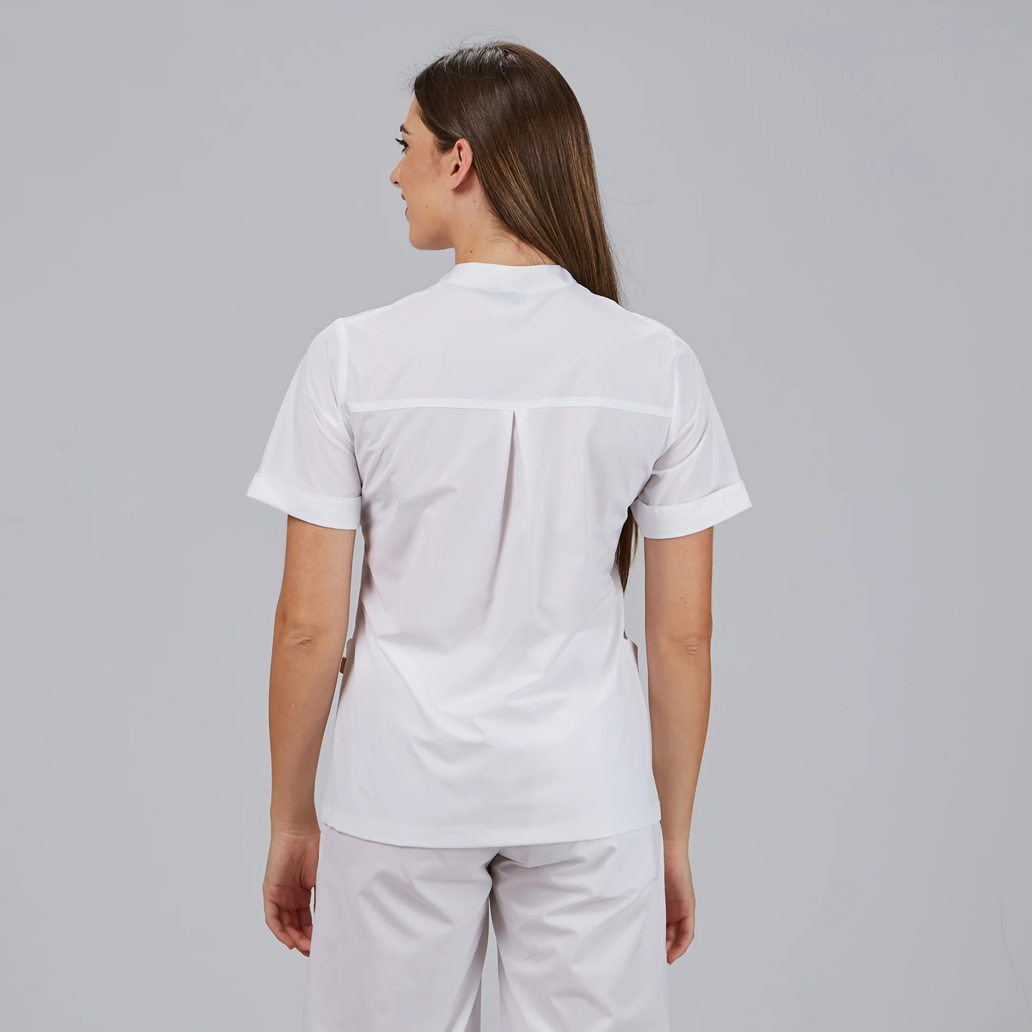 BLUSA MUJER CERRADA BOLSILLOS M/C MAY - Image 3