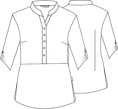 BLUSA MUJER CUELLO MAO VINCA - Image 10