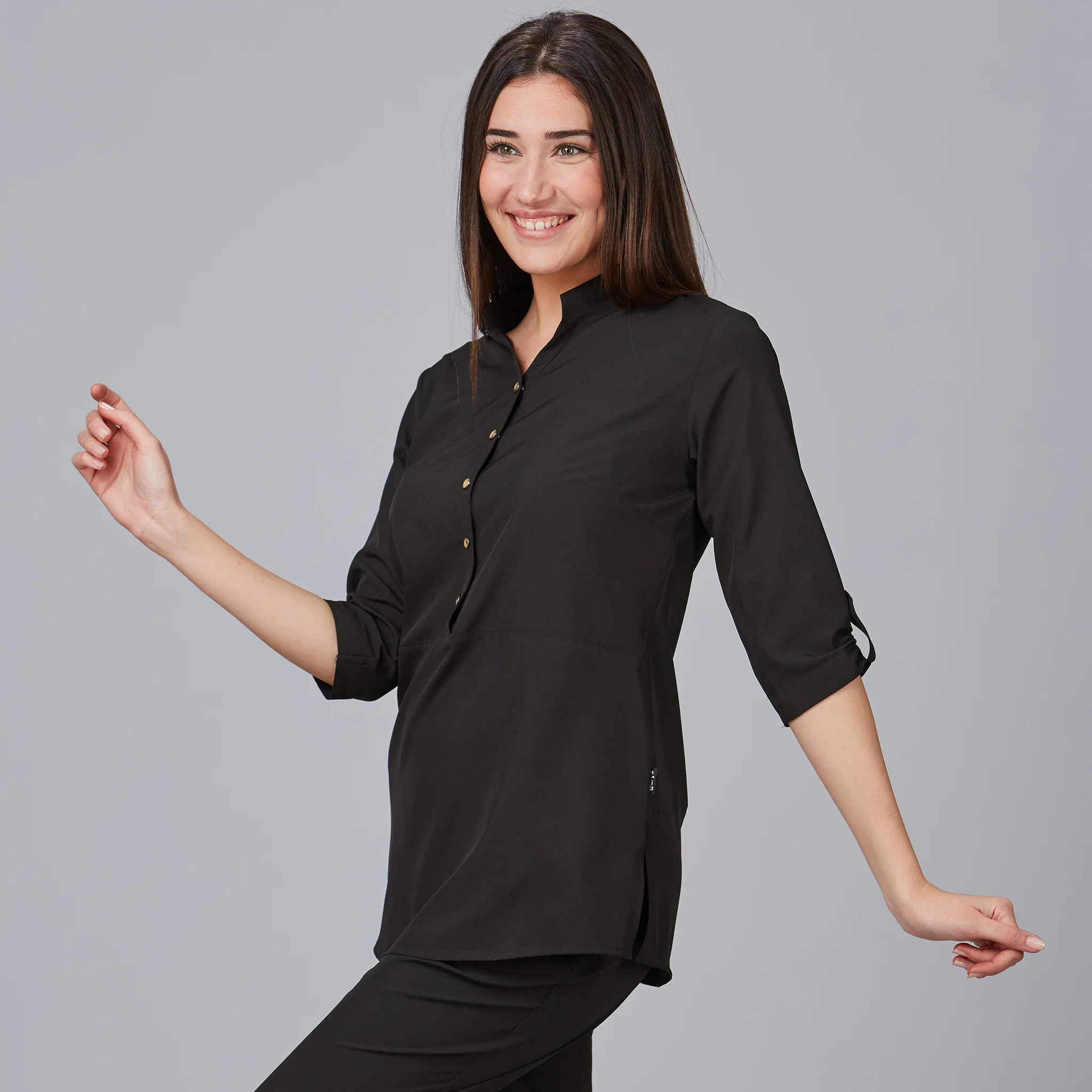 BLUSA MUJER CUELLO MAO VINCA - Image 4