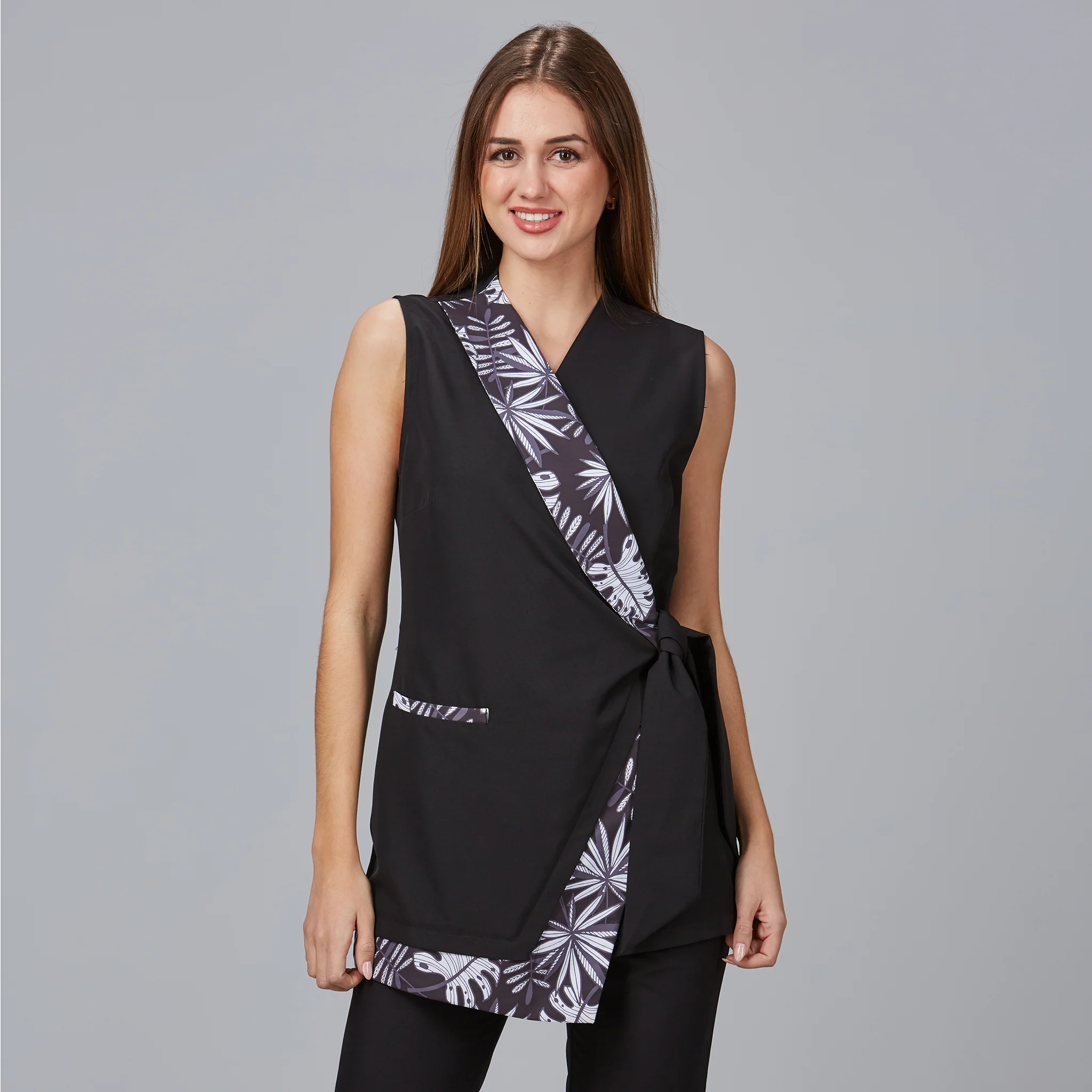 BLUSA MUJER CUELLO SMOKING FICUS - Image 2