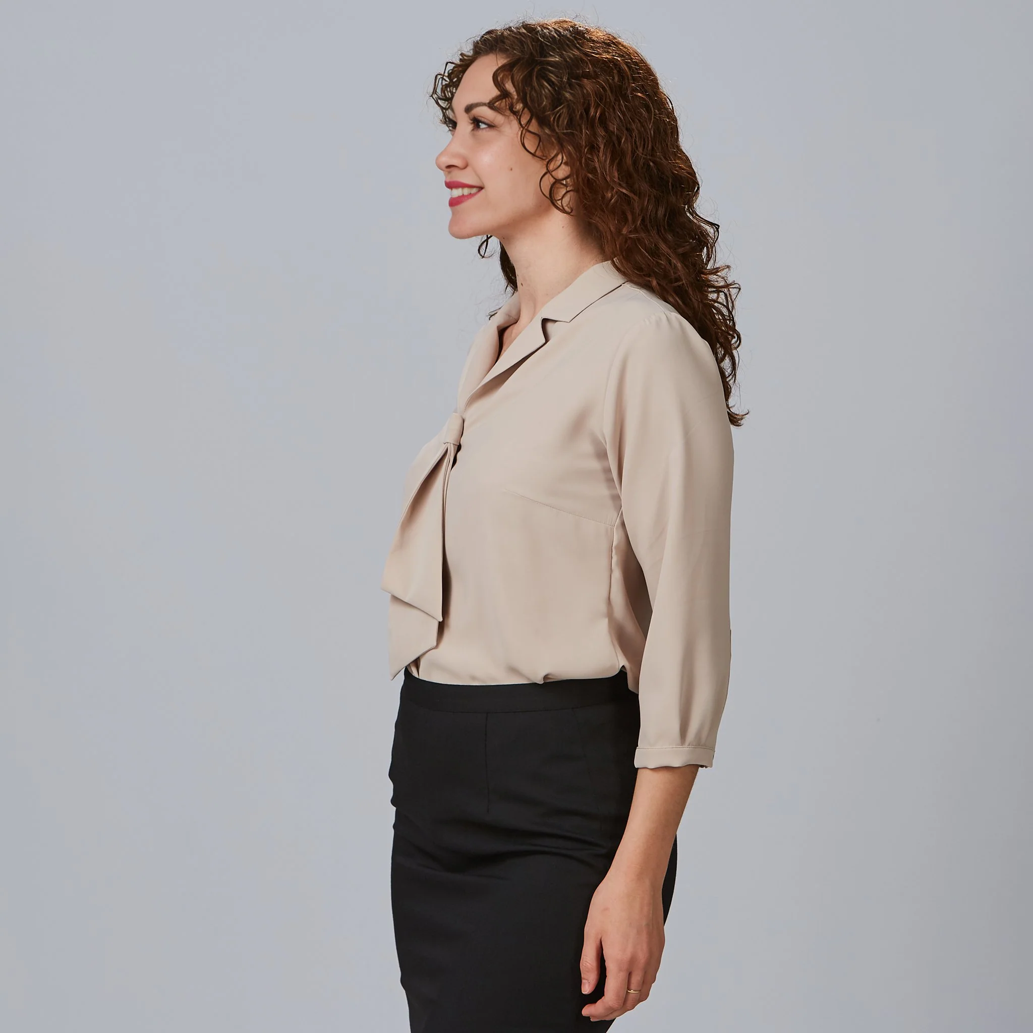 BLUSA MUJER CUELLO SOLAPA LAZO FLAVIA - Image 14