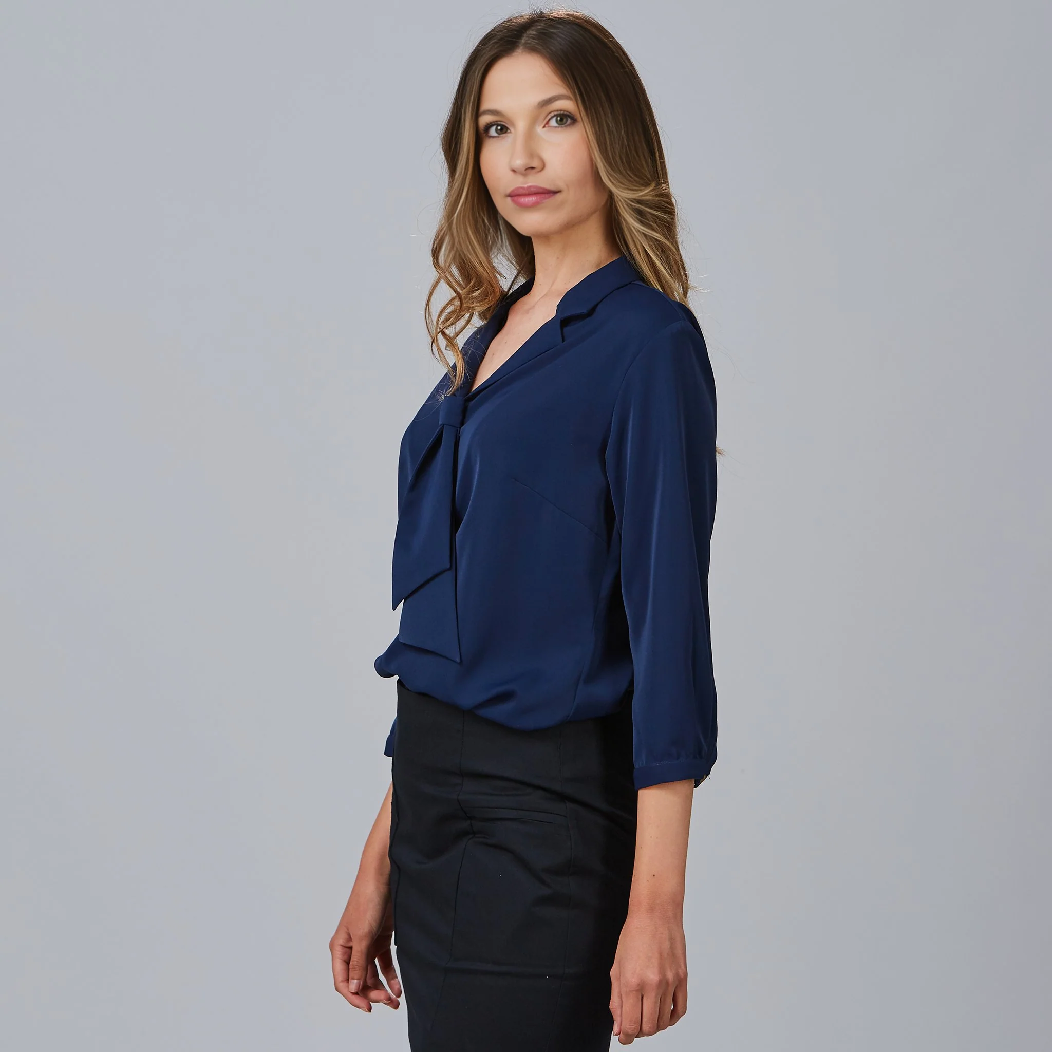 BLUSA MUJER CUELLO SOLAPA LAZO FLAVIA - Image 19