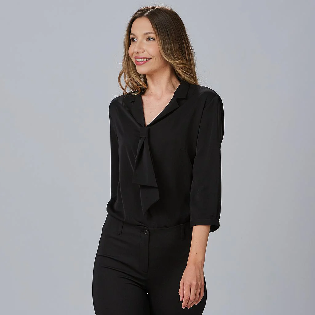 BLUSA MUJER CUELLO SOLAPA LAZO FLAVIA - Image 22