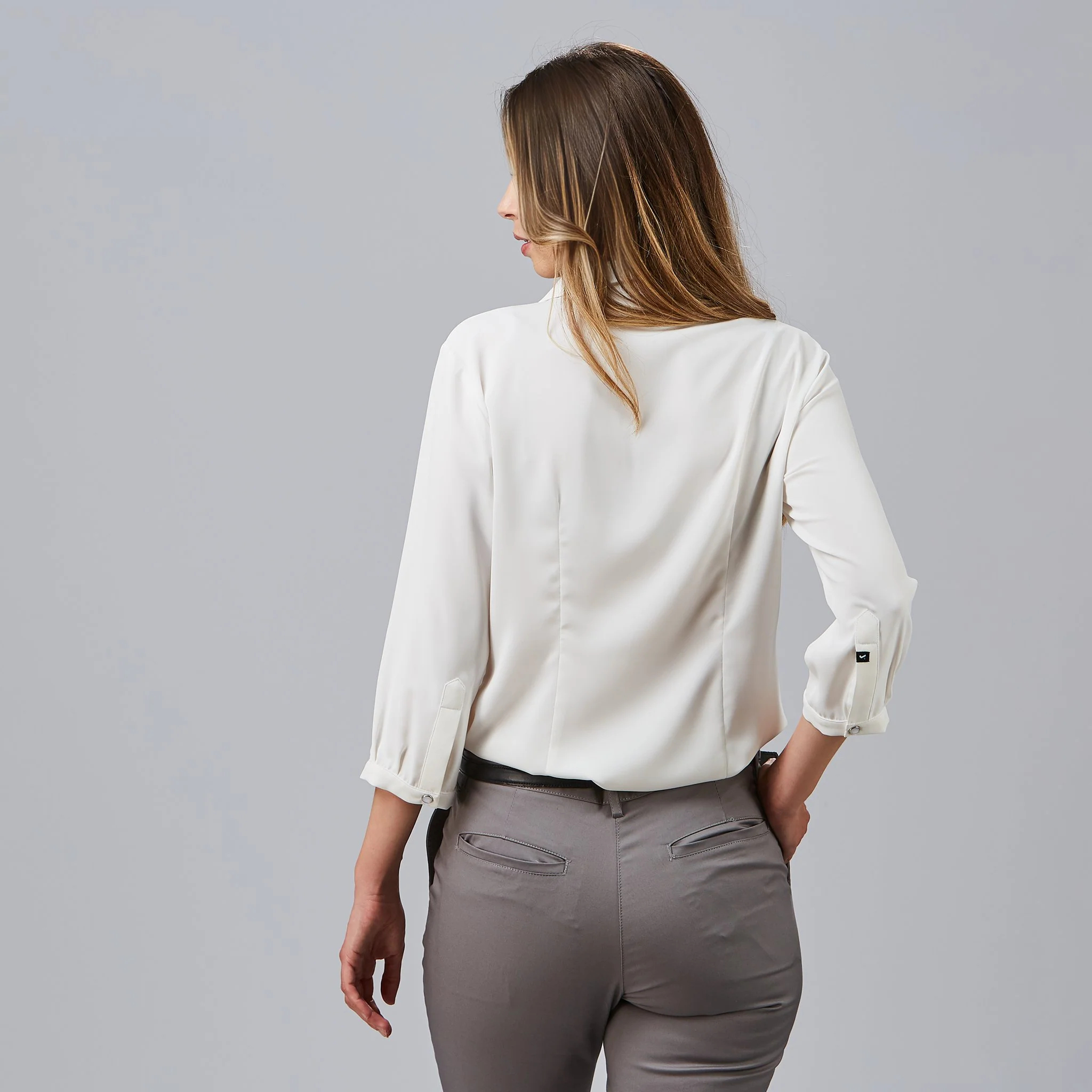 BLUSA MUJER CUELLO SOLAPA LAZO FLAVIA - Image 3