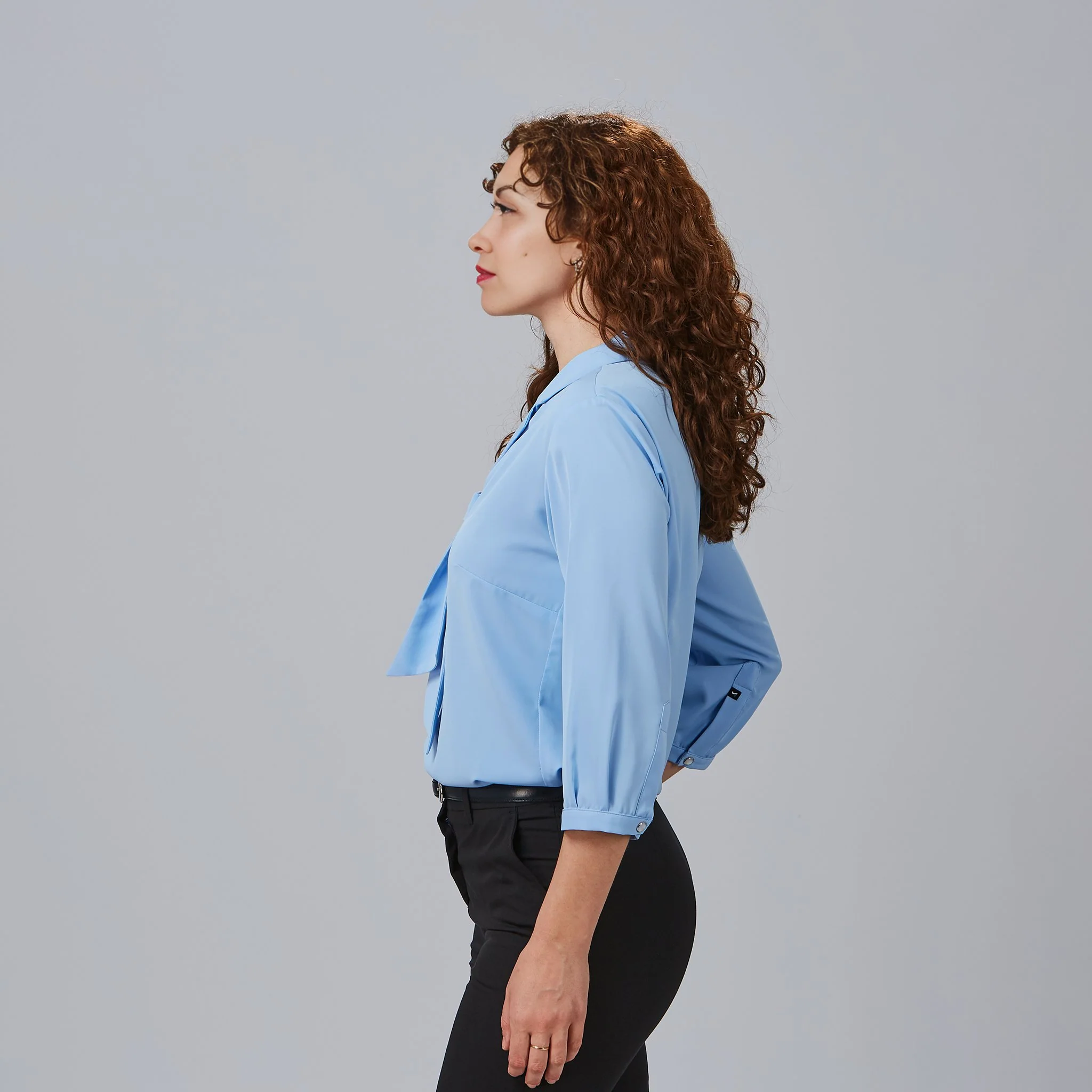 BLUSA MUJER CUELLO SOLAPA LAZO FLAVIA - Image 9