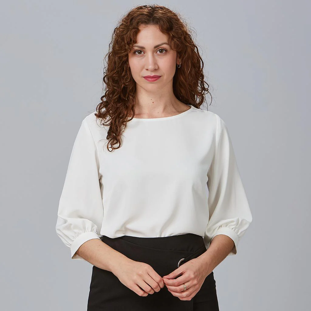 BLUSA MUJER MANGA RIZADA ROSANNA - Image 2
