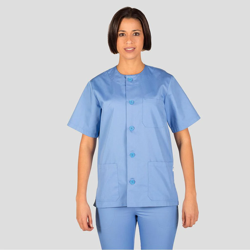 BLUSA SANITARIO UNISEX ABOTONADA COLORES - Image 5