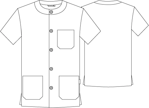 BLUSA SANITARIO UNISEX ABOTONADA COLORES - Image 9