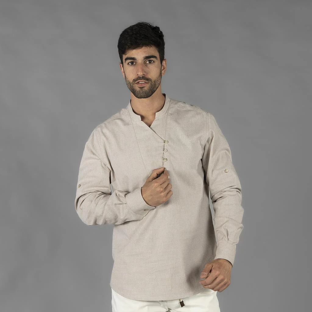 CAMISA HOMBRE CHAMBRAY CUELLO MAO NIAS - Image 8