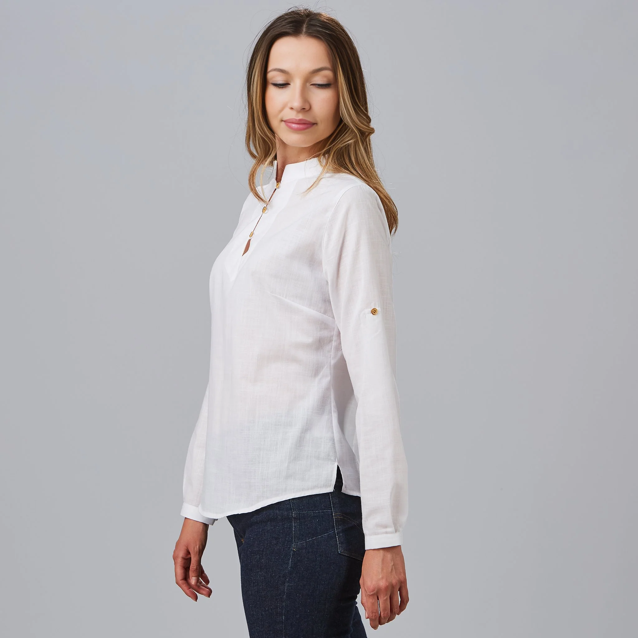 CAMISA MUJER FALSO LINO FLORA - Image 4