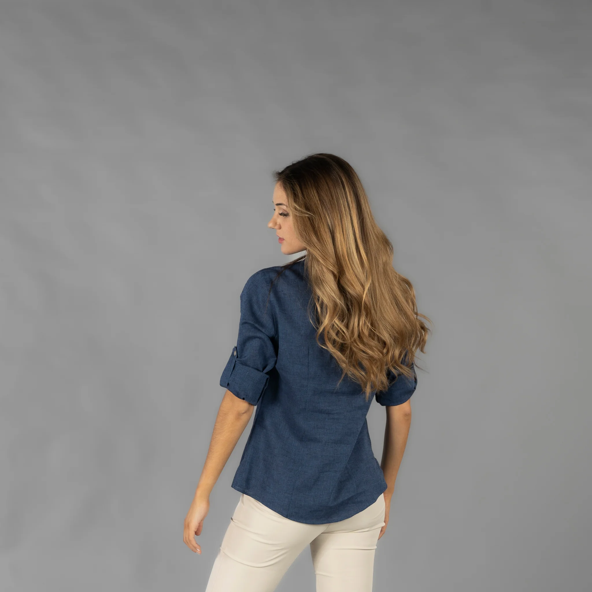 CAMISA MUJER LINO/COTTON CUELLO MAO KAULA - Image 19