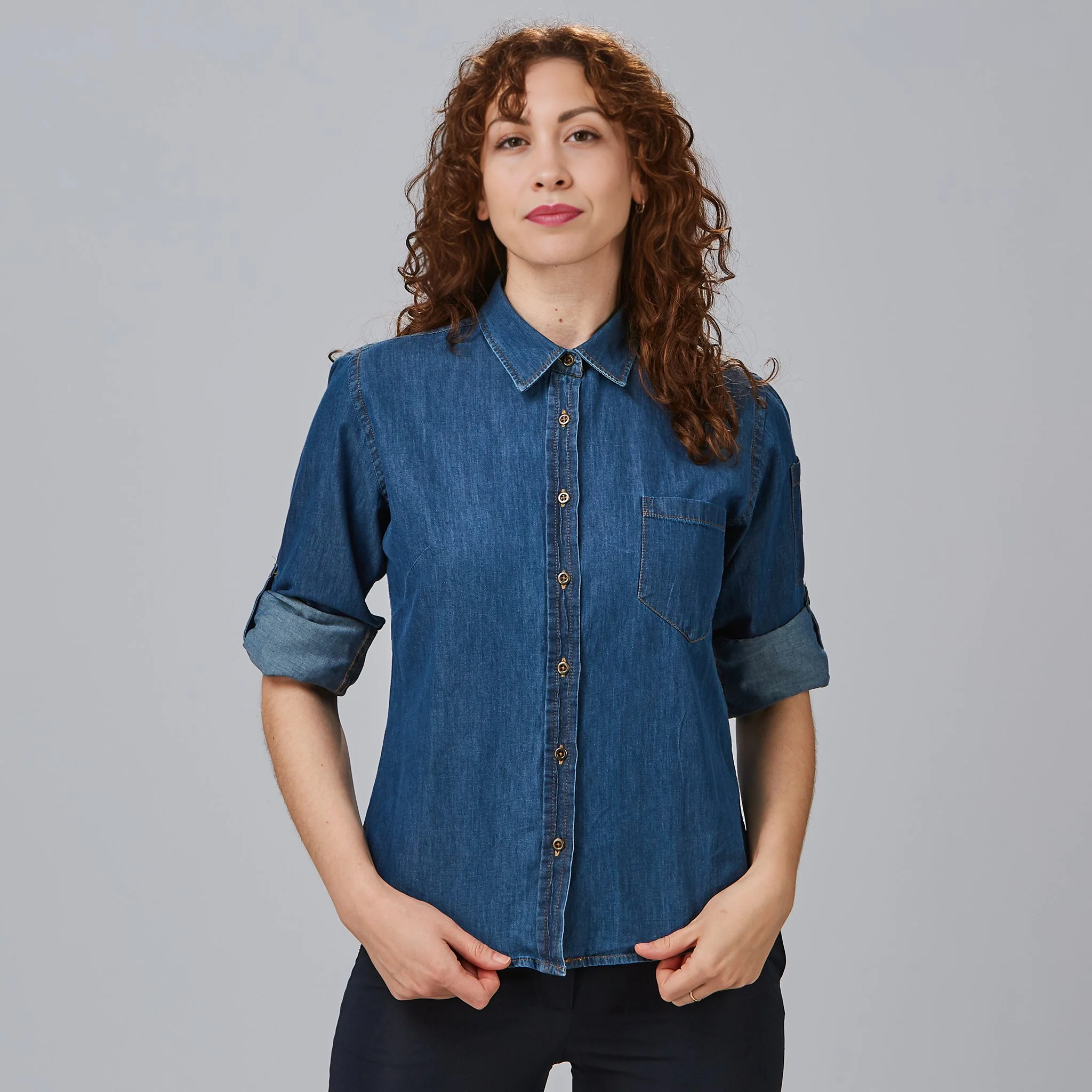 CAMISA MUJER TEJANO FINO LAVADO VALERIA