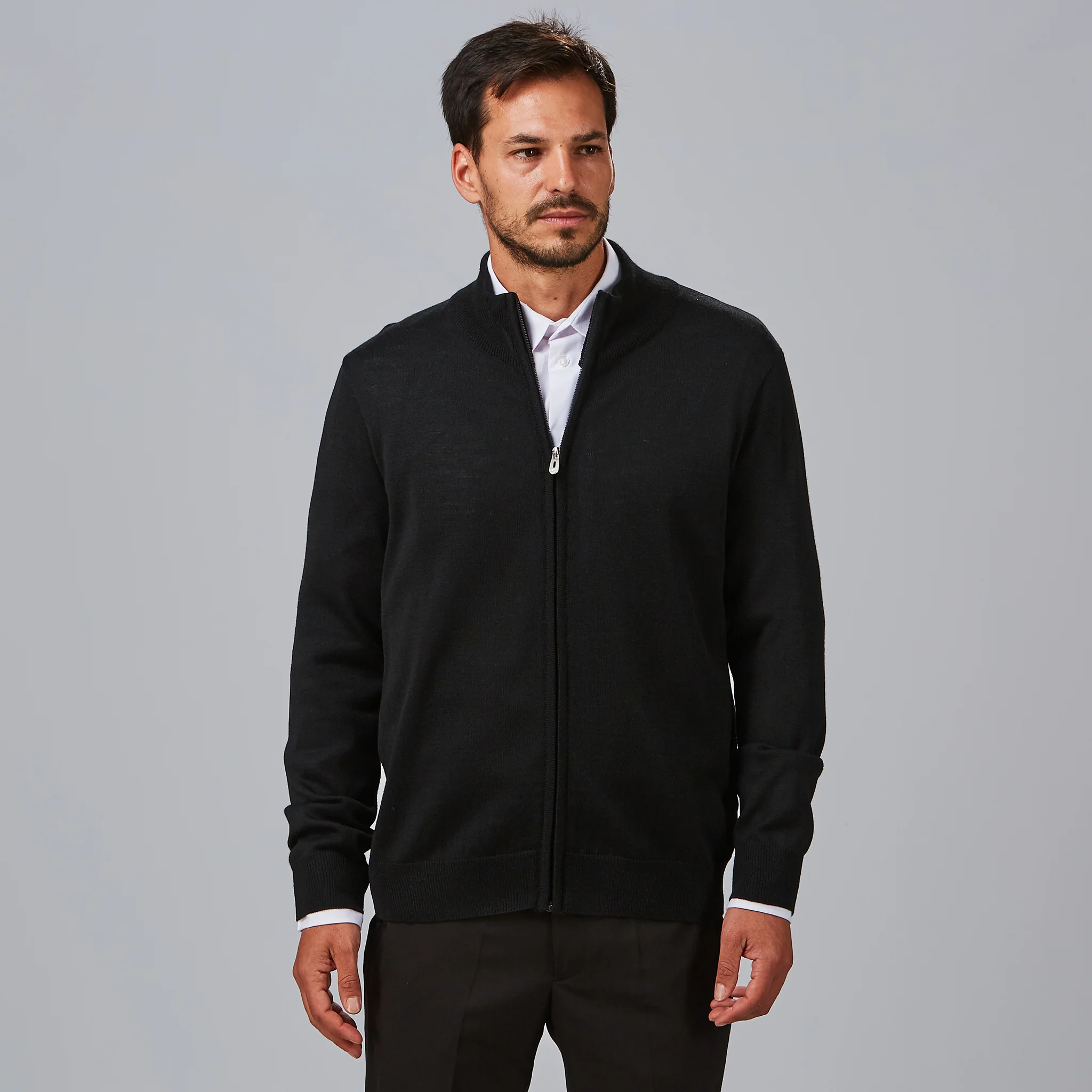 CARDIGAN HOMBRE PUNTO FINO CON CREMALLERA - Image 6
