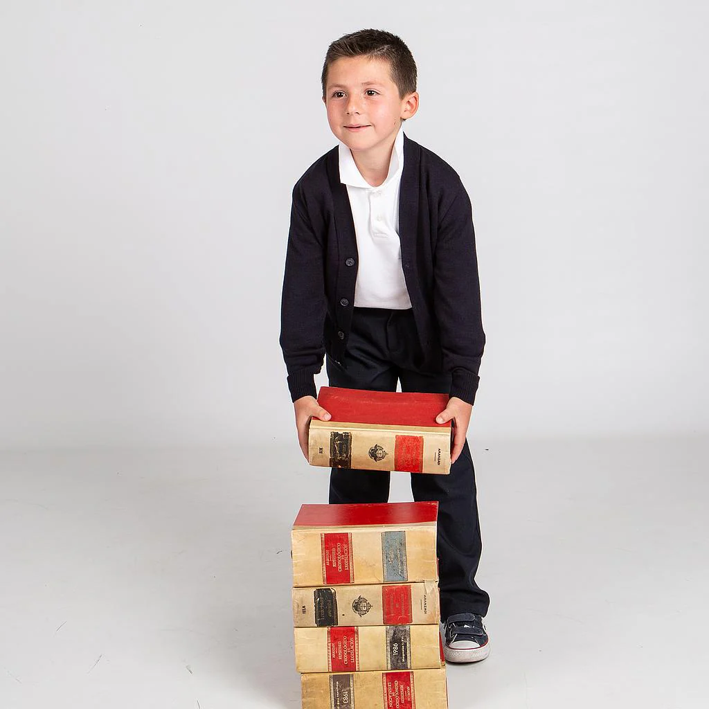 CARDIGAN INFANTIL ABOTONADO COLEGIAL - Image 3