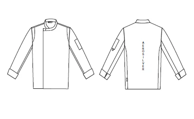 CHAQUETA COCINA UNISEX ABADES - Image 5