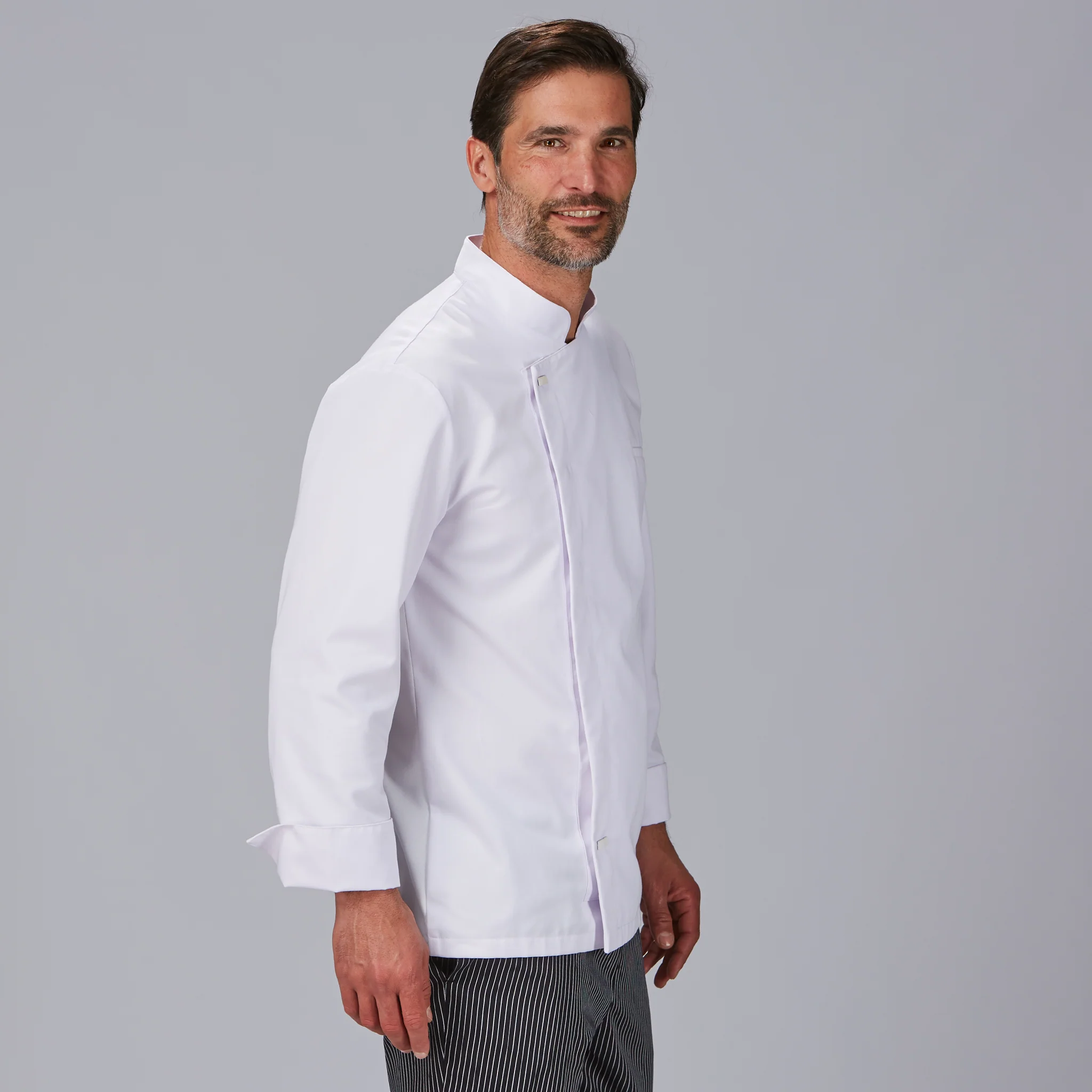 CHAQUETA COCINA UNISEX ANTIMANCHAS MOLINA - Image 4