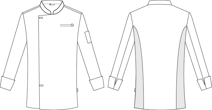 CHAQUETA COCINA UNISEX ANTIMANCHAS MOLINA - Image 8