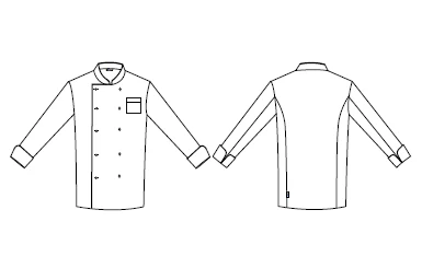CHAQUETA COCINA UNISEX COMBI VIVO COLORES M/L - Image 10