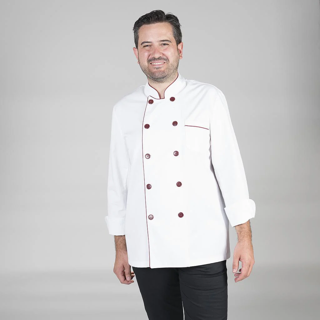 CHAQUETA COCINA UNISEX COMBI VIVO COLORES M/L - Image 2