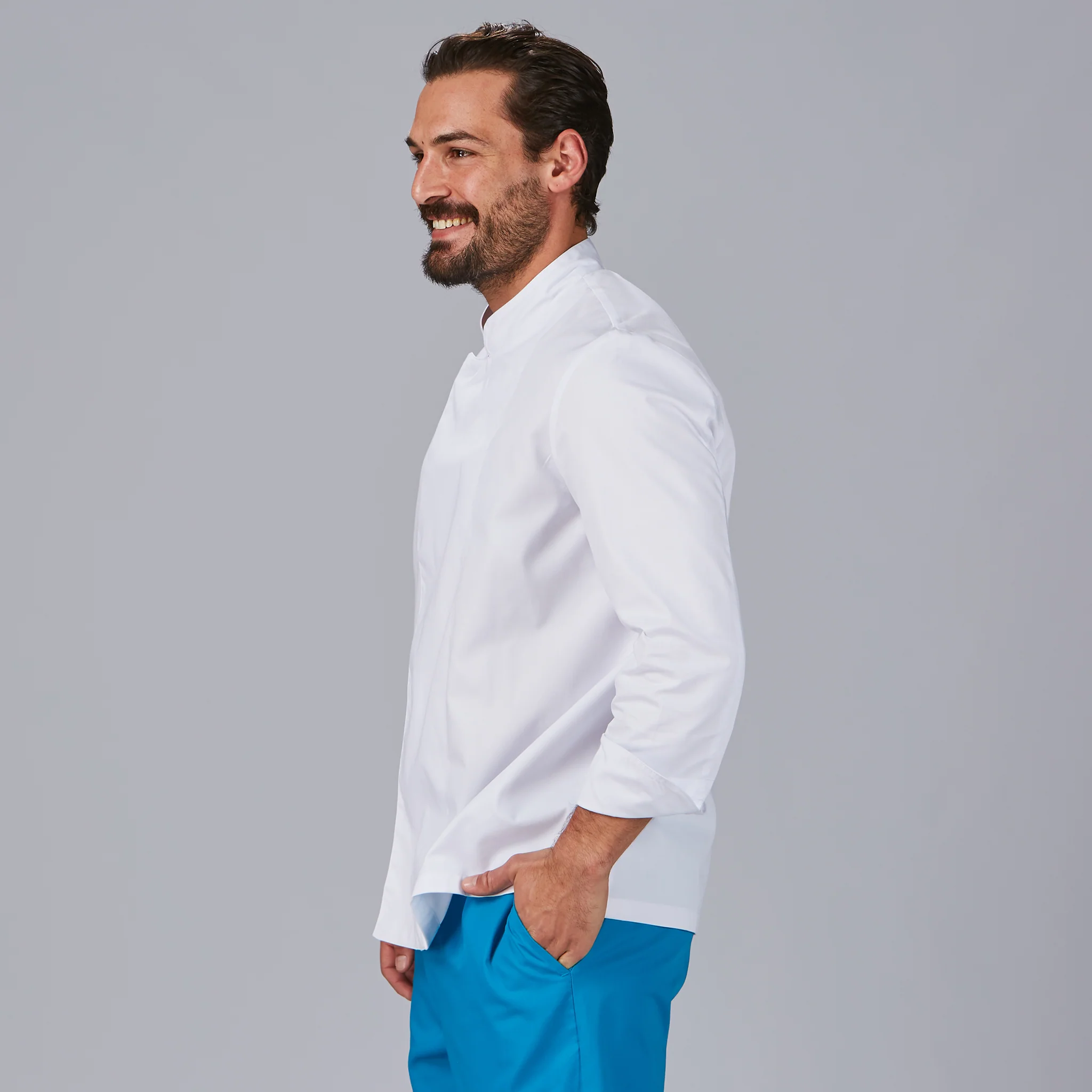CHAQUETA COCINA UNISEX M/L VELCRO - Image 3