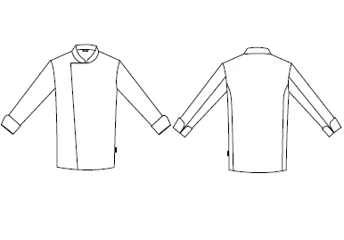 CHAQUETA COCINA UNISEX M/L VELCRO - Image 7