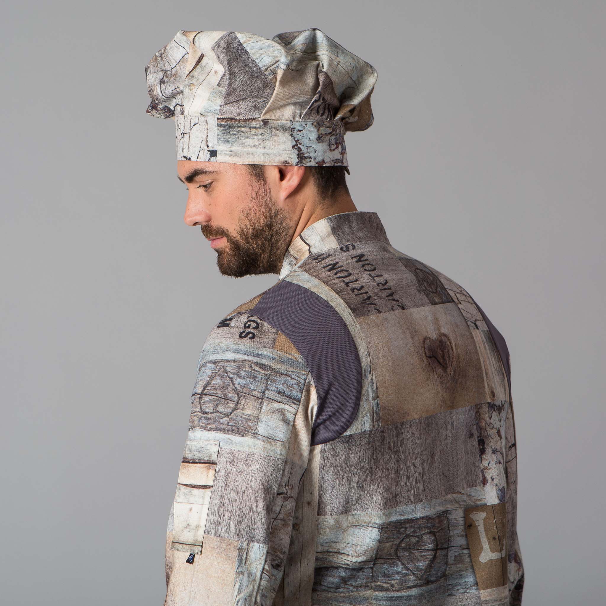 CHAQUETA COCINA UNISEX MADERAS - Image 3