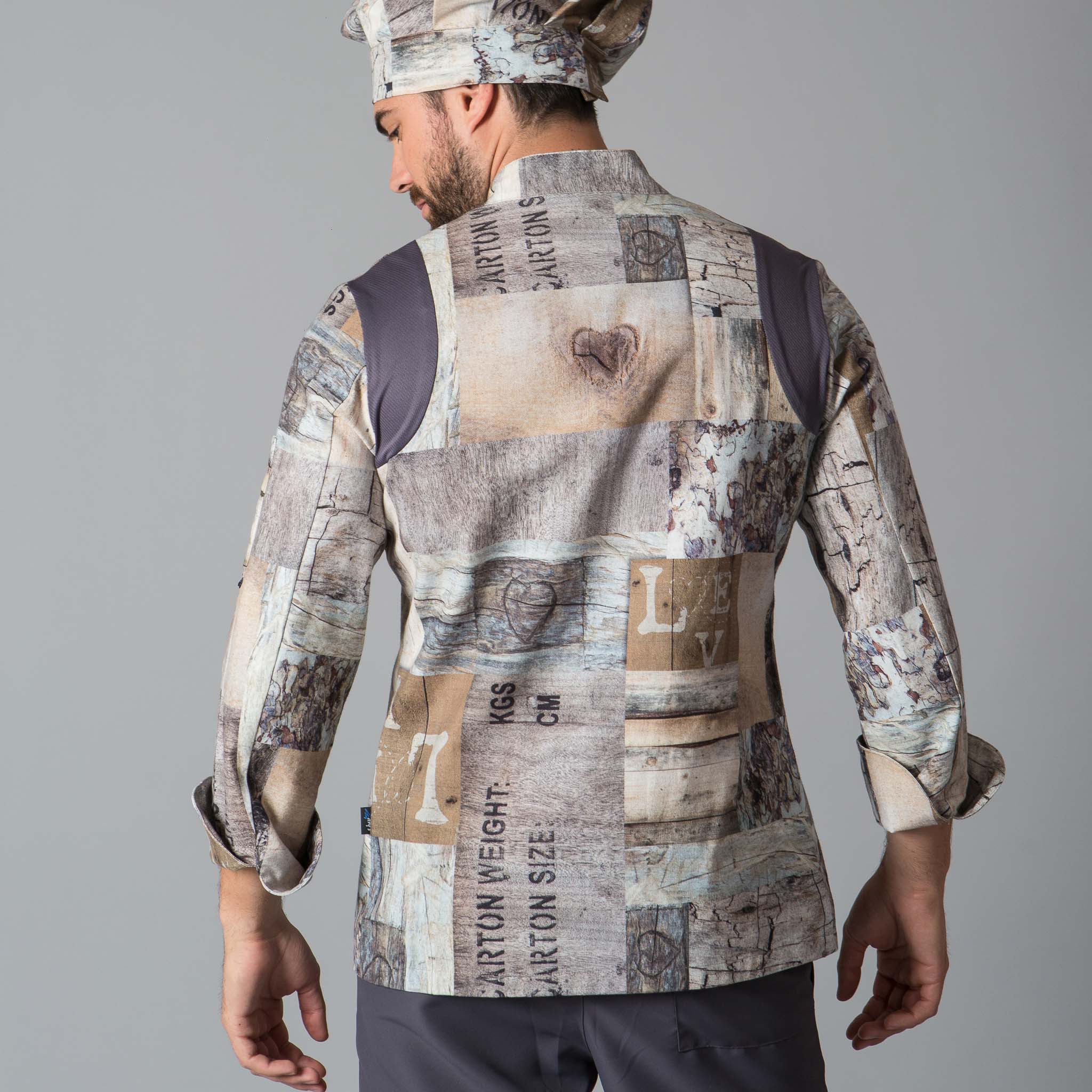 CHAQUETA COCINA UNISEX MADERAS - Image 4