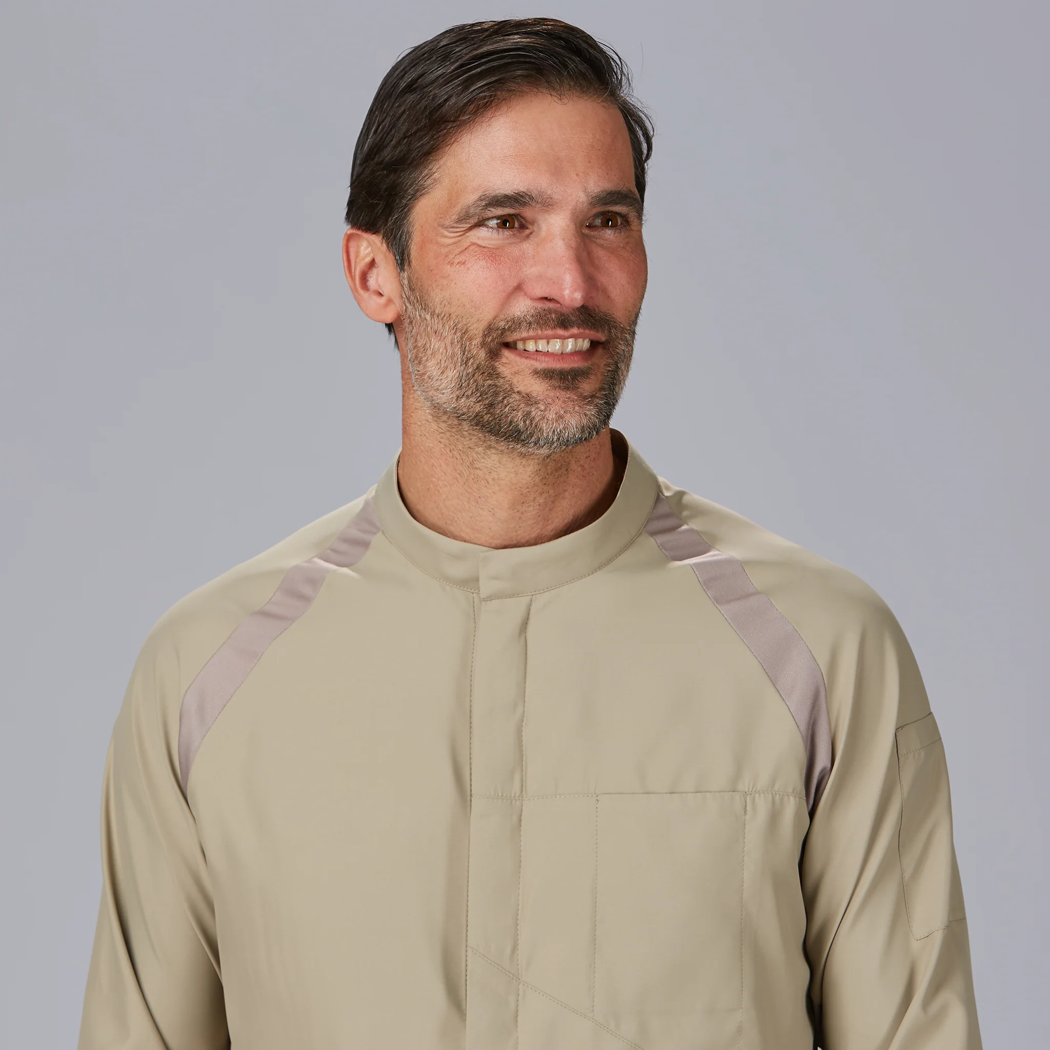 CHAQUETA COCINA UNISEX MANGA RANGLAN RUBIO - Image 12
