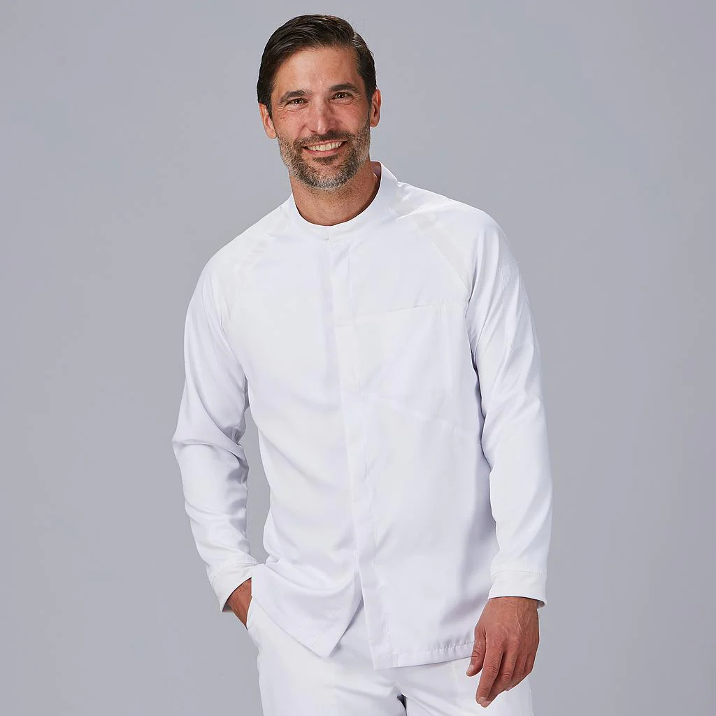 CHAQUETA COCINA UNISEX MANGA RANGLAN RUBIO - Image 2