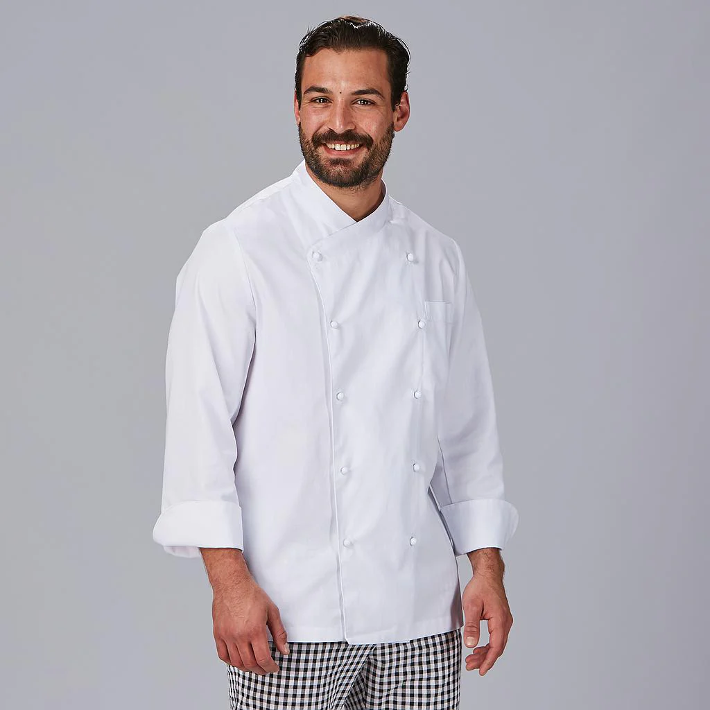CHAQUETA COCINA UNISEX NAPOLES ANTIMANCHAS (TEFLON) M/L