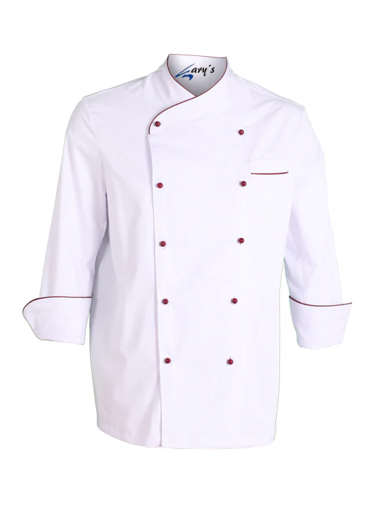 CHAQUETA COCINA UNISEX NAPOLES BLANCA VIVO COLOR - Image 3