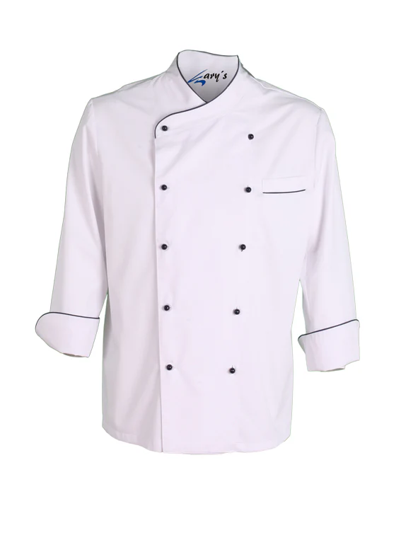 CHAQUETA COCINA UNISEX NAPOLES BLANCA VIVO COLOR - Image 4