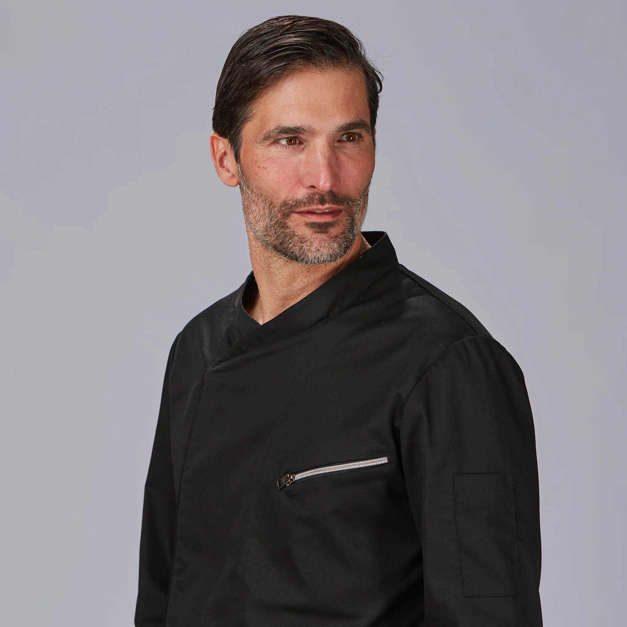 CHAQUETA COCINA UNISEX SATEN ALGODON VICO - Image 12