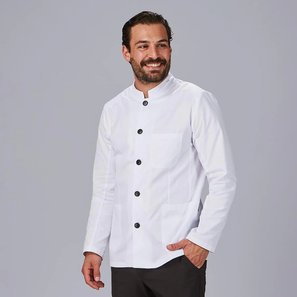 CHAQUETA HOMBRE CUELLO MAO BLANCA - Image 2