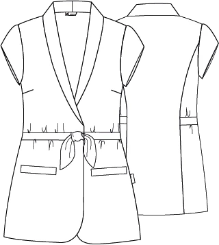 CHAQUETA MUJER CUELLO SMOKING MELI - Image 21