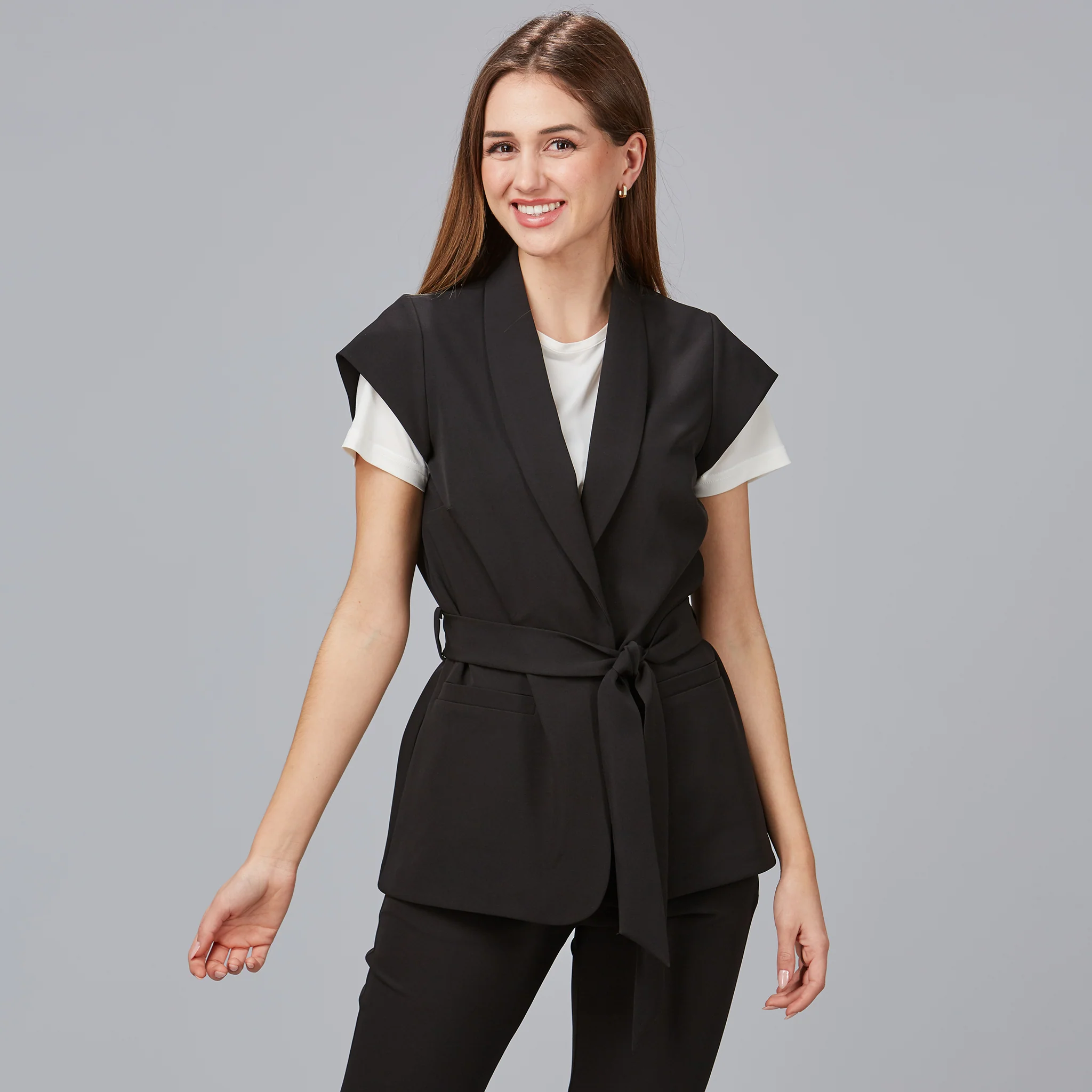 CHAQUETA MUJER CUELLO SMOKING MELI - Image 3