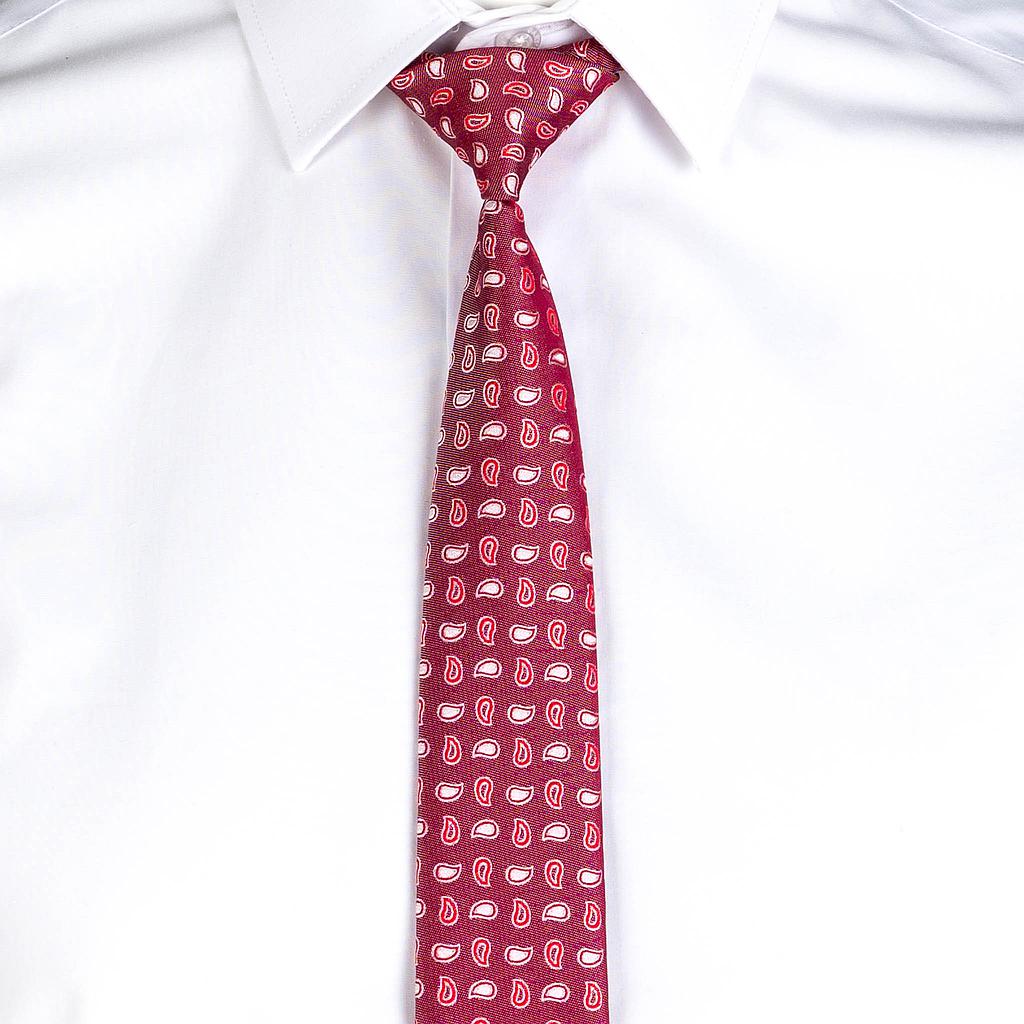 CORBATA CON NUDO DE PALA ESTRECHA JACQUARD - Image 4