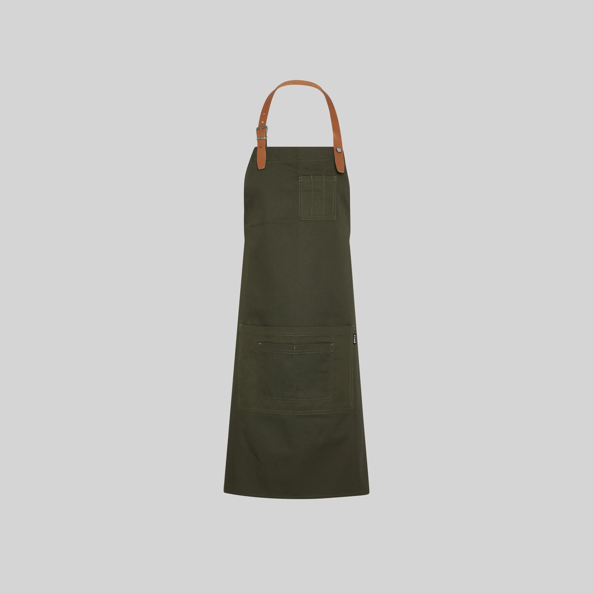 DELANTAL CON PETO CINTA DE CUERO 72X80 CM - Image 3