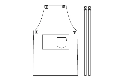 DELANTAL CON PETO GOBI 74X80 CM - Image 14