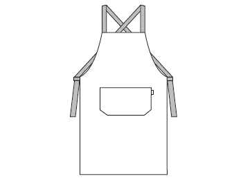 DELANTAL CON PETO GOURMET ESTAMPADO 92X75 CM - Image 12