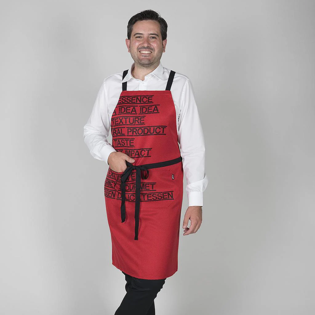 DELANTAL CON PETO GOURMET ESTAMPADO 92X75 CM - Image 9