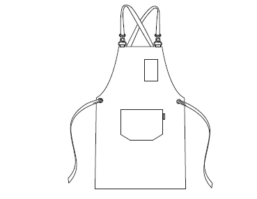 DELANTAL CON PETO MONTE 74X67 CM - Image 13
