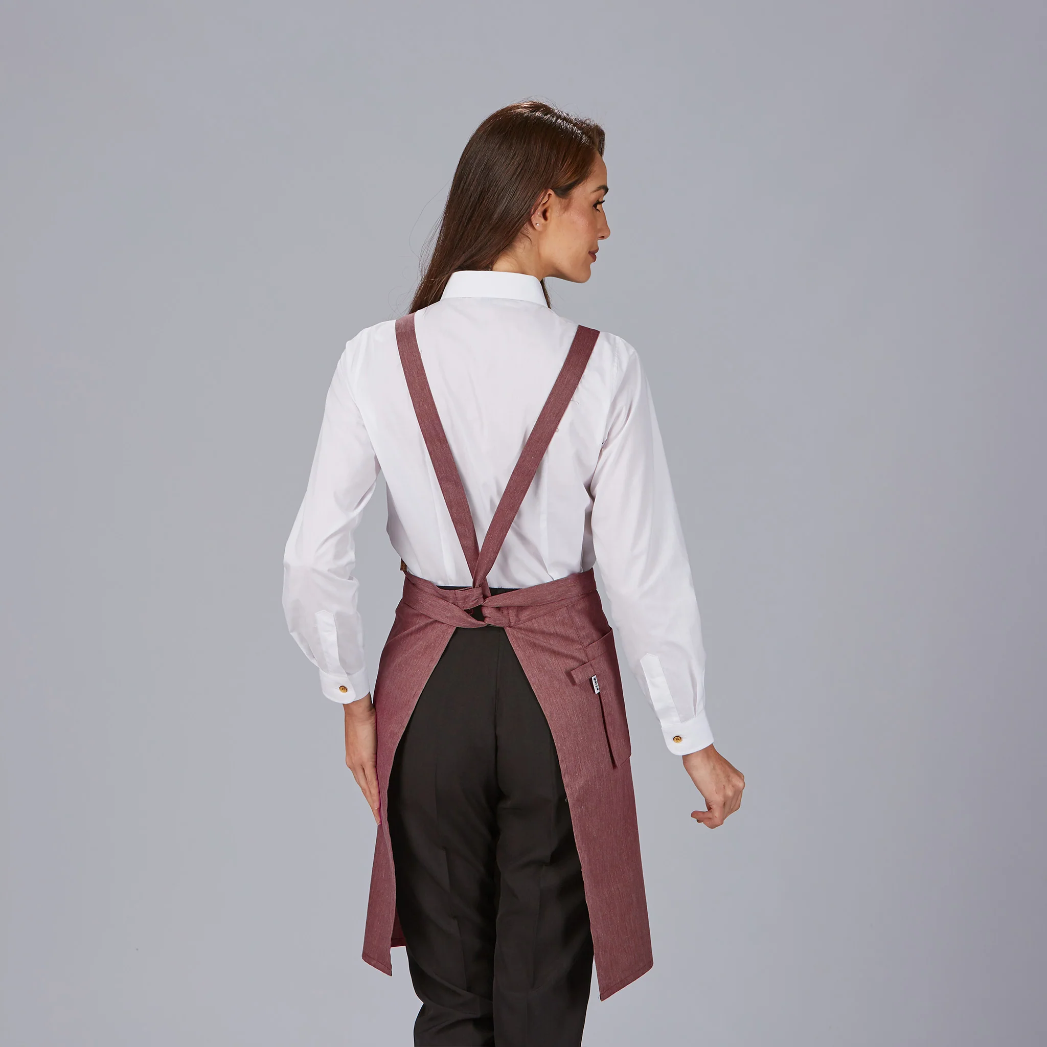 DELANTAL PETO BOLSILLO CARTERA SARGA RECICLADA 88X74 CM - Image 10