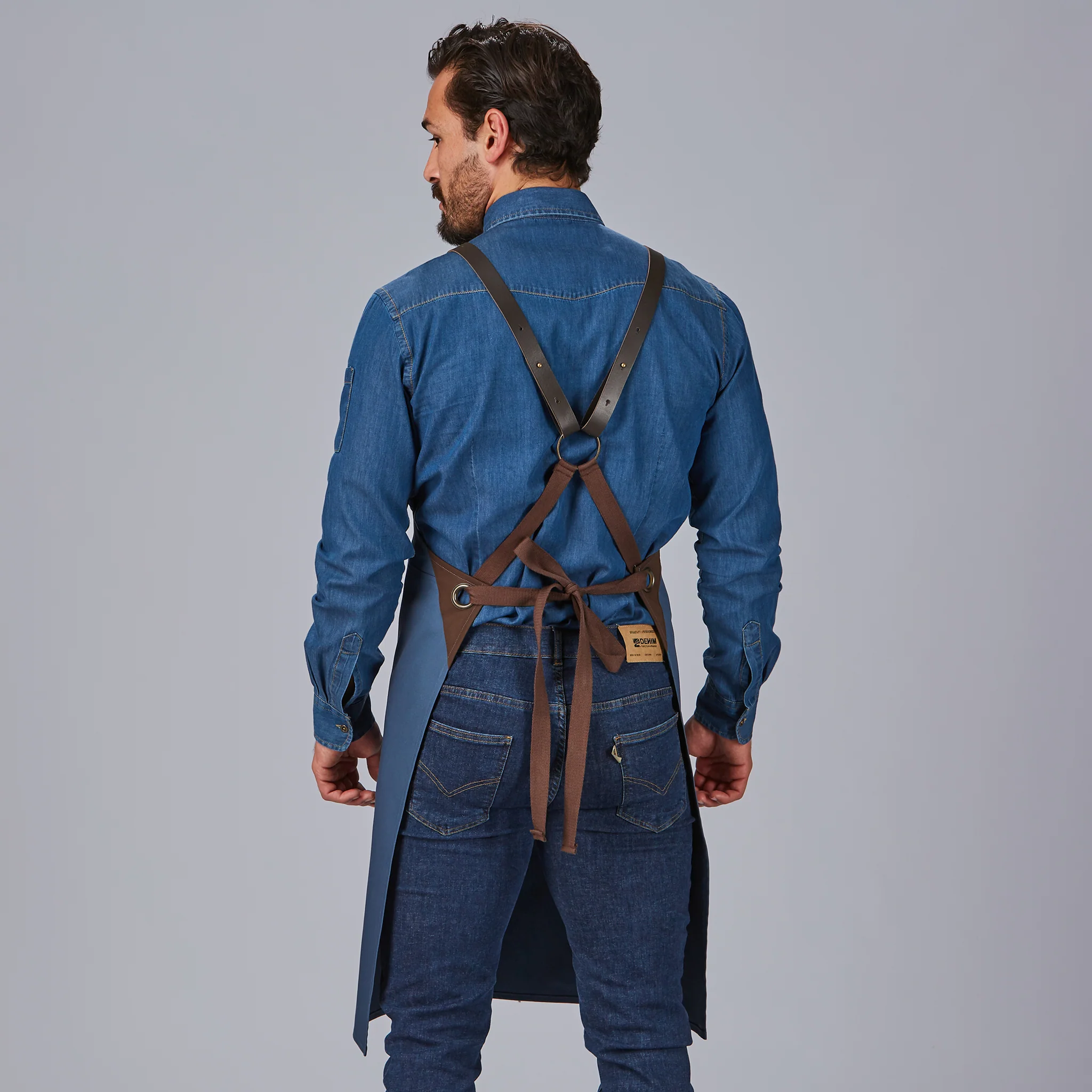 DELANTAL PETO HERRAJES EN PIEL 88X74 CM - Image 9