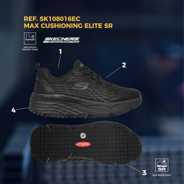 MAX CUSHIONING ELITE SR SKECHERS MUJER - Image 12