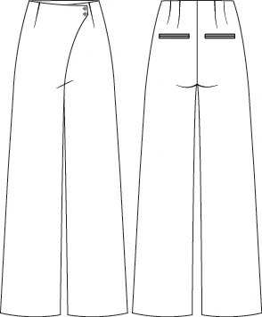 PANTALON MUJER CRUZADO - Image 3